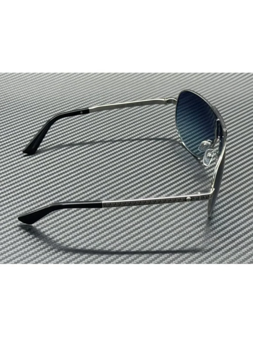 New Versace Men Silver Sunglasses 70-20-140
